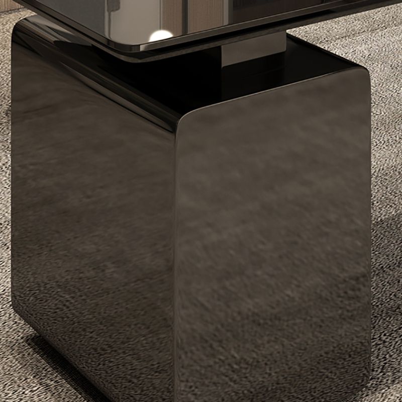 Rectangular Glam Office Desk with 3 Storage Drawers Writing Desk Artificial Wood Clearhalo 'furn' 'furn_office_desk' 'Furniture' 'Office Desks' 'Office Furniture' 'office_desk' 1200x1200_322f5c45-c8c8-4071-9b9c-59c138e44d0a