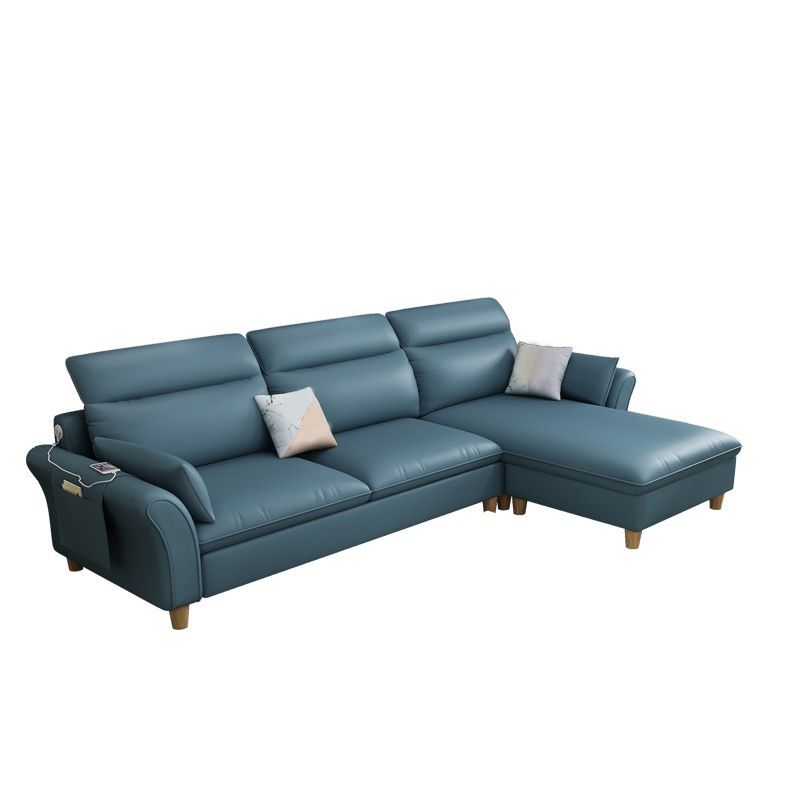 Flared Armesofa mit Ottomane und Lagerung für 3 Personen