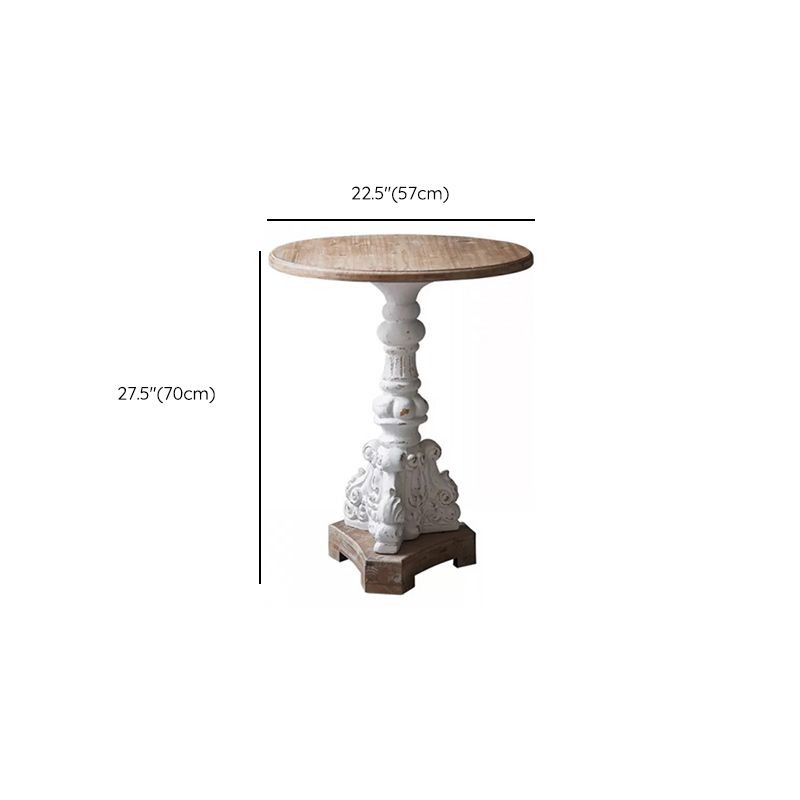 French Country Corner Table Wood Pedestal Round Accent Side Table Clearhalo 'Coffee & Accent Tables' 'End & Side Tables' 'end_side_tables' 'furn' 'furn_end_side_tables' 'Furniture' 'Living Room Furniture' 1200x1200_32320715-029c-43fa-948e-8de7a37ce153