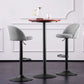 Modern Adjustable Height Stool Matte Finish Upholstered Bar Stools