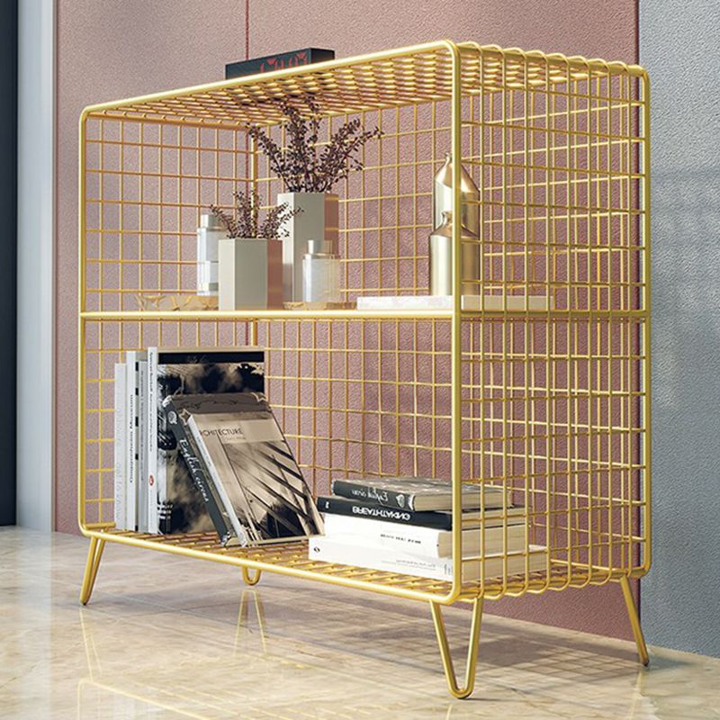 Glam Shelf Bookcase Metal Closed Back Book Shelf for Home Office Clearhalo 'Bookcases' 'furn' 'furn_bookcases' 'Furniture' 'Office Furniture' 1200x1200_32324a43-0609-4339-a022-d012043d0720