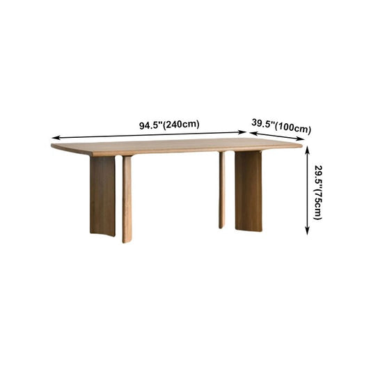 Solid Wood 4 Legs Modern Table Rectangle Fixed Dinette Table Clearhalo ' dining_table' 'Dining Tables & Seating' 'Dining Tables' 'furn' 'furn_dining_table' 'Furniture' 'furniture_dining_table' 'Kitchen & Dining Furniture' 'kitchen&dining_furn' 'kitchen' 'kitchen_dining_table' 1200x1200_3232a0eb-9485-48b6-a93c-5ea1c860048b