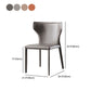 Armless Dining Chairs Modern Leather Wingback Side Chairs for Dining Room Clearhalo 'Dining Chairs' 'Dining Tables & Seating' 'dining_chair' 'furn' 'furn_dining_chair' 'Furniture' 'furniture_dining_chair' 'Kitchen & Dining Furniture' 1200x1200_3232e4c2-609d-4598-82fd-9adb4f7ea447