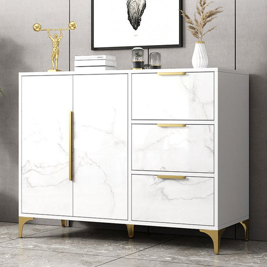 Tavolo da buffet in legno bacheca in stile moderno con cassetti e armadi