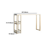 Glam1/2/3 pezzi tavolo da bar set rettangolo tavolino in marmo con sgabelli alti