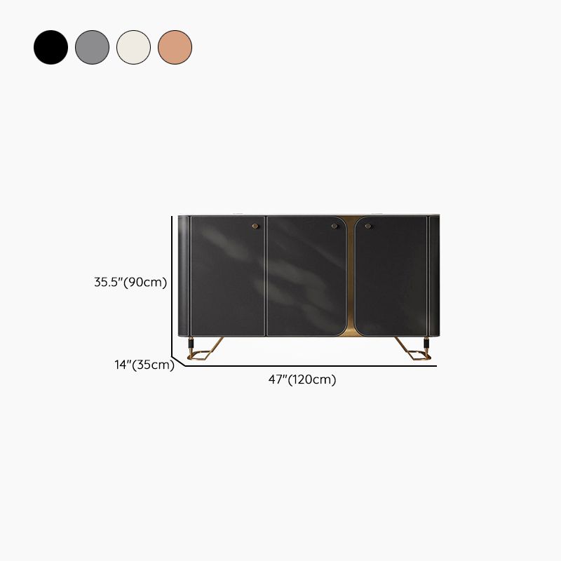 3 Doors Sideboard Buffet Contemporary Dining Server for Kitchen Clearhalo 'buffet_sideboard' 'Buffets & Sideboards' 'furn' 'furn_buffet_sideboard' 'Furniture' 'Kitchen & Dining Furniture' 1200x1200_323752cf-2090-495b-88a7-7813d4727d0b