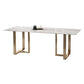 Glam Sintered Stone White Dining Table Rectangle Kitchen Dining Table for Kitchen Clearhalo ' dining_table' 'Dining Tables & Seating' 'Dining Tables' 'furn' 'furn_dining_table' 'Furniture' 'furniture_dining_table' 'Kitchen & Dining Furniture' 'kitchen&dining_furn' 'kitchen' 'kitchen_dining_table' 1200x1200_323776d6-20aa-49cf-95ba-c048b53d1020