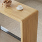 Contemporary Natural Finish Wooden Bistro Table for Small Places