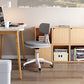 22" Wide Contemporary Office Chair Swivel Upholstered Desk Chair Clearhalo 'furn' 'furn_office_chair' 'Furniture' 'Office Chairs' 'Office Furniture' 'office_chair' 1200x1200_3238060d-0154-413c-bf49-9cff21f0e24f