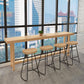 Natural Solid Wood Bar Dining Table Rectangle Bar Height Pub Table Clearhalo 'Bar Furniture' 'Bar Tables' 'bar_tables' 'furn' 'furn_bar_tables' 'Furniture' 'Kitchen & Dining Furniture' 1200x1200_323855b6-a997-4bd0-ab8b-963b9e64ba59