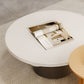 Contemporary Cocktail Table Round Pedestal Wood Coffee Cocktail Table Clearhalo 'Coffee & Accent Tables' 'Coffee Tables' 'coffee_tables' 'furn' 'furn_coffee_tables' 'Furniture' 'Living Room Furniture' 1200x1200_32385a0a-ad8c-4a56-8a25-dcf467cf570b