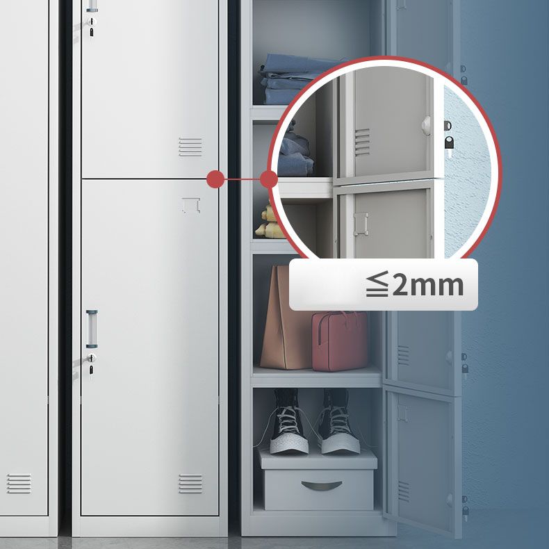 Eigentijdse metalen garderobe kast scharnierende garderobe armoire voor thuis