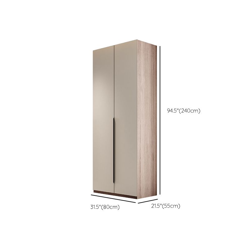 Hinged Wardrobe Cabinet Engineered Wood Wardrobe Armoire for Bedroom Clearhalo 'Armoires & Wardrobes' 'armoires_wardrobes' 'Bedroom Furniture' 'furn' 'furn_armoires_wardrobes' 'Furniture' 1200x1200_323d938c-6b89-4766-bff5-6b30f448aea9