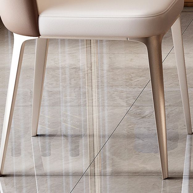 Dining Room Upholstered Armless Chair Home Metal Legs Dining Chair Clearhalo 'Dining Chairs' 'Dining Tables & Seating' 'dining_chair' 'furn' 'furn_dining_chair' 'Furniture' 'Kitchen & Dining Furniture' 1200x1200_3240a906-7ad7-4e4a-b720-1f2bd8e8f824