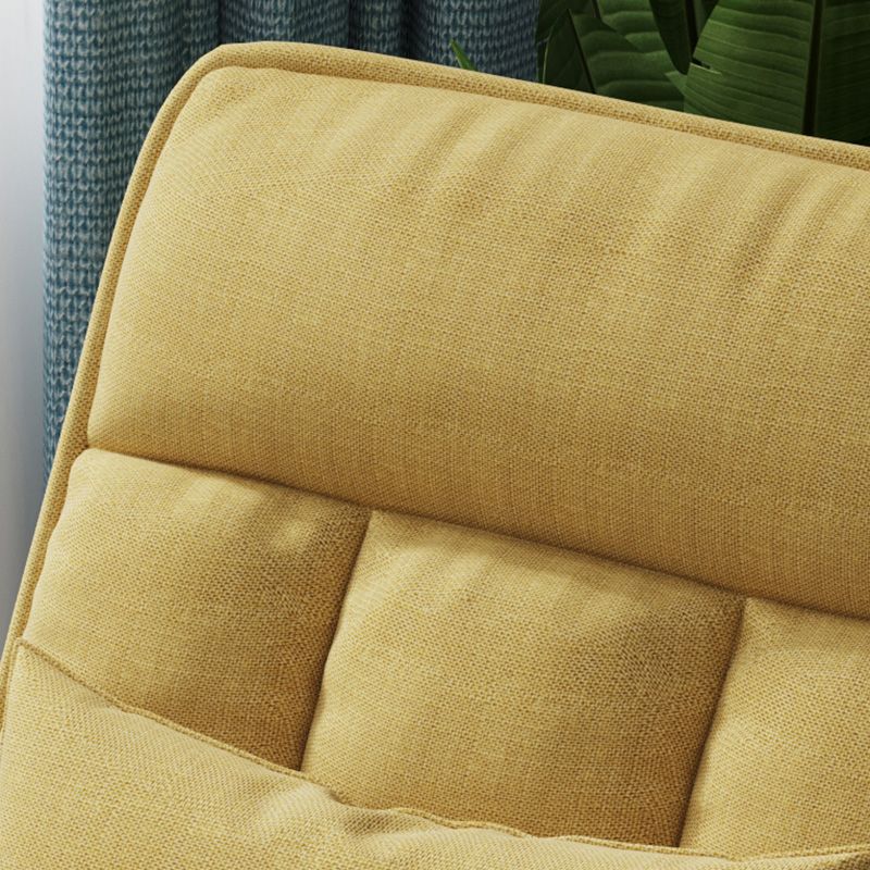 Chaise de salon en lin 17.71 "L x 22,44" W x 34,64 "H Chaise d'accent réglable avec stockage