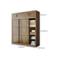 Modern Style Freestanding Wardrobe Pine Wood Wardrobe with Drawer