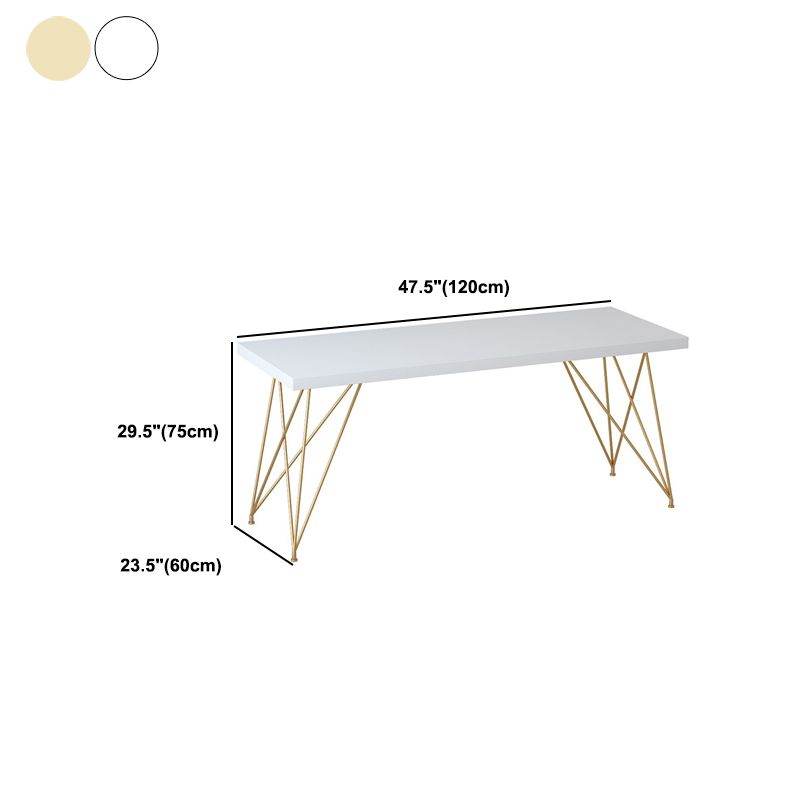 Light Luxury Wooden Writing Desk Rectangular Hairpin Office Desk Clearhalo 'furn' 'furn_office_desk' 'Furniture' 'Office Desks' 'Office Furniture' 'office_desk' 1200x1200_3246796e-cec2-4769-92c9-082699e4bc60