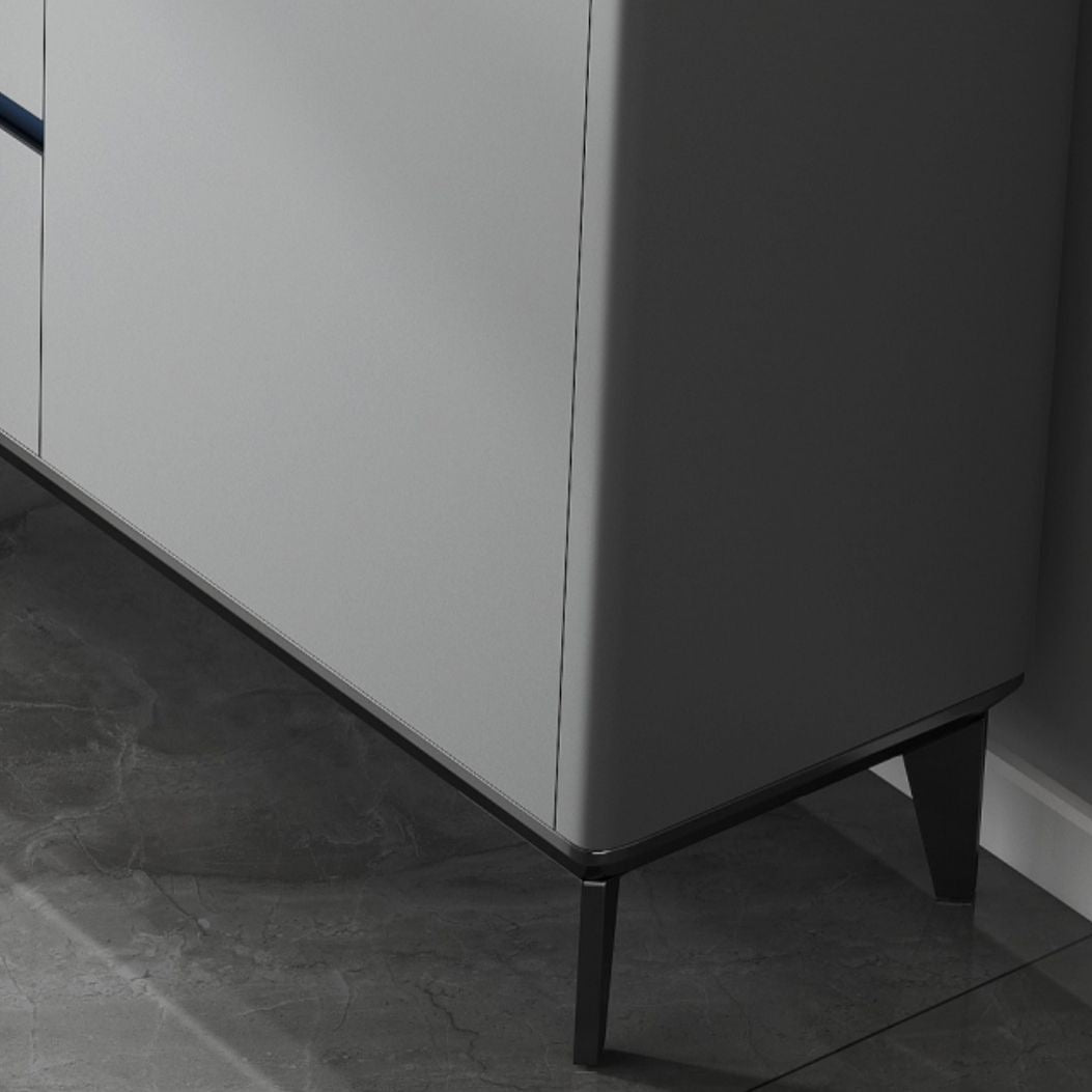 Sideboard glam sideboard in pietra sinterizzata con 2 porte per soggiorno