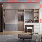 Glijdende houten garderobe kast eigentijdse garderobe armoire