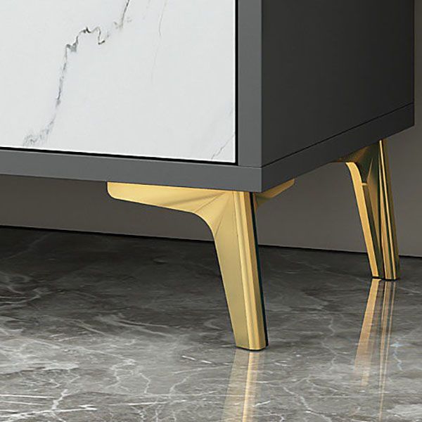 Buffet en bois d'ingénierie Stand de buffet contemporain pour salle à manger