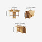 Mid-Century Modern Dining Table Solid Wood Drop-Leaf Dining Table for Home Clearhalo ' dining_table' 'Dining Tables & Seating' 'Dining Tables' 'furn' 'furn_dining_table' 'Furniture' 'furniture_dining_table' 'Kitchen & Dining Furniture' 'kitchen&dining_furn' 'kitchen' 'kitchen_dining_table' 1200x1200_32480925-f1e3-4554-90ec-4158dde24f6d