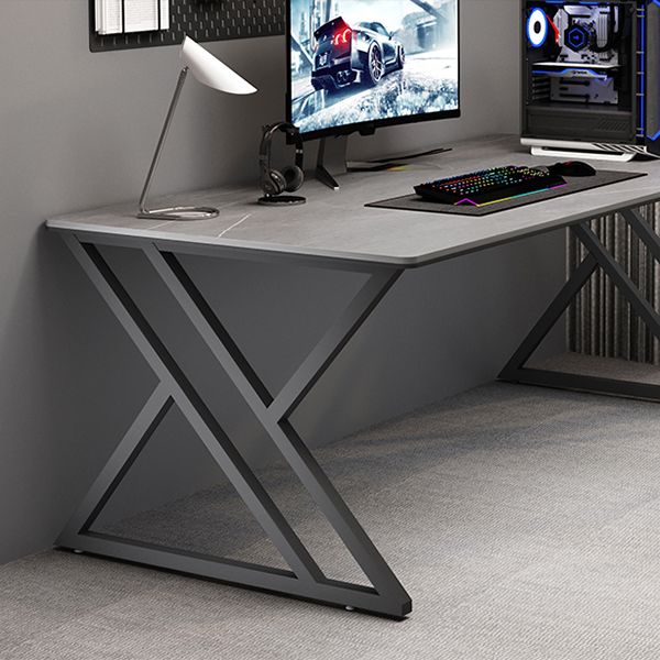 Rectangular Stone Top Writing Desk Modern Style Metal Legs Desk for Office Clearhalo 'furn' 'furn_office_desk' 'Furniture' 'Office Desks' 'Office Furniture' 'office_desk' 1200x1200_32486d3c-6c1d-4d51-9232-078479180c28