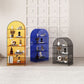 Acrylic Closed Back Standard Bookshelf Modern Style Bookcase