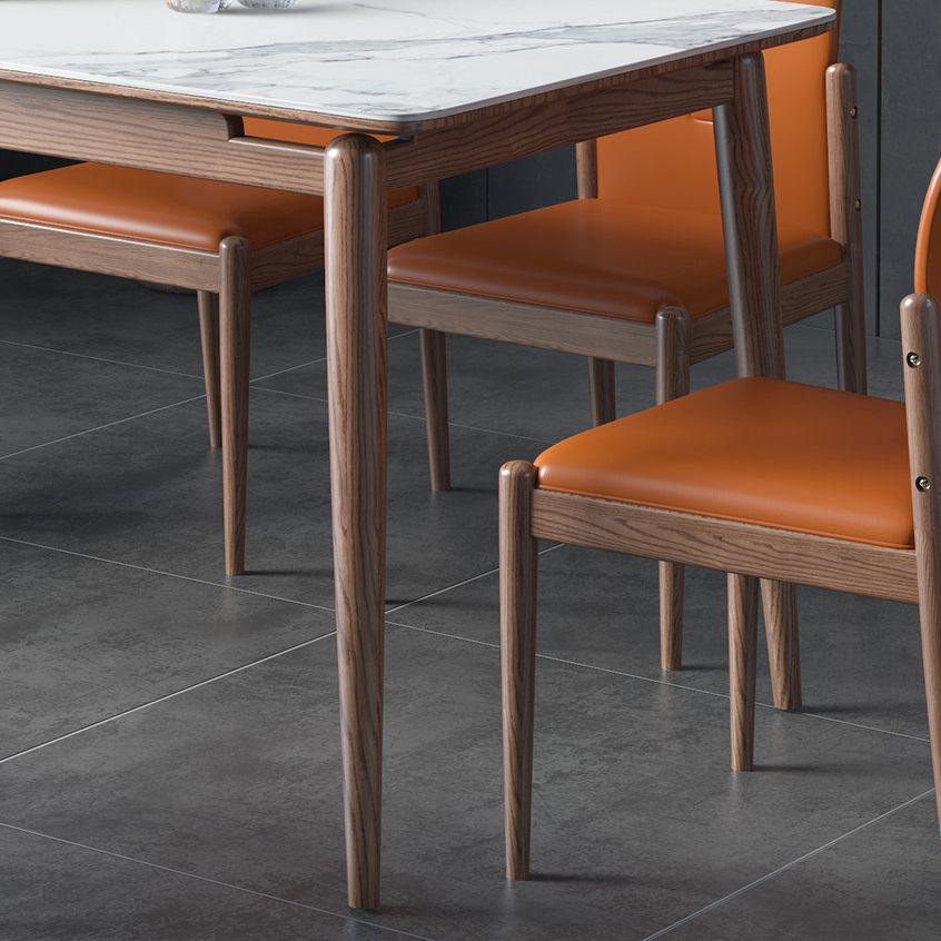 Modern Kitchen Dining Room Set with Sintered Stone Top and Solid Wood Base Dining Furniture Clearhalo 'Dining Room Sets' 'Dining Tables & Seating' 'dining_room_set' 'furn' 'furn_dining_room_set' 'Furniture' 'furniture_dining_room_set' 'Kitchen & Dining Furniture' 'kitchen&dining_furn' 'kitchen' 1200x1200_3248e2e3-6358-4799-bd39-0adc78010c27