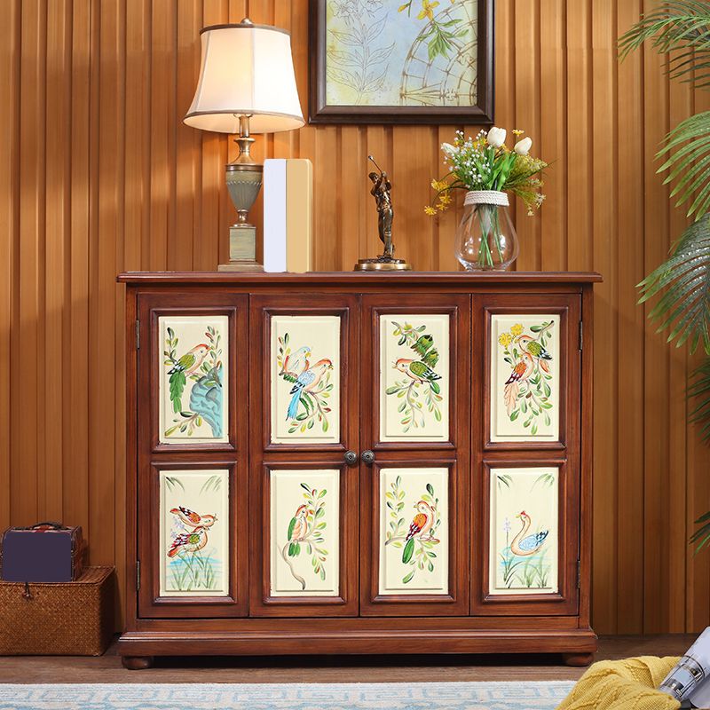 Armoire à accent rectangle industriel armoire avec portes avec portes