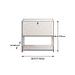 Contemporary White Sideboard Metal Dining Sideboard Table for Living Room Clearhalo 'buffet_sideboard' 'Buffets & Sideboards' 'furn' 'furn_buffet_sideboard' 'Furniture' 'Kitchen & Dining Furniture' 1200x1200_3249e668-763d-4c1b-a827-0f5cc48cf4c1