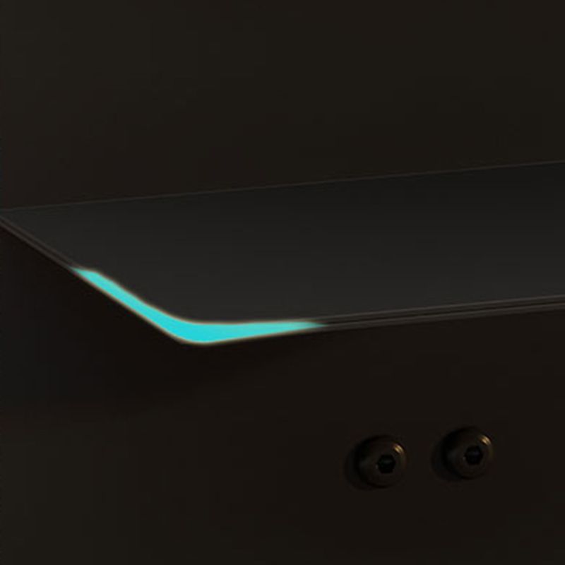 Contemporary Metal Bookshelf Black Geometric Shelf Bookcase for Study Room Clearhalo 'Bookcases' 'furn' 'furn_bookcases' 'Furniture' 'Office Furniture' 1200x1200_324a9dad-b804-40e5-9706-9c697f078e11