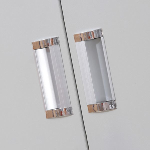 Metal Gray Cabinet for Bathroom Contemporary Storage Cabinet with Hinged Doors Clearhalo 'Armoires & Wardrobes' 'armoires_wardrobes' 'Bedroom Furniture' 'furn' 'furn_armoires_wardrobes' 'Furniture' 1200x1200_324df741-8ac4-4129-ab45-ba7046040c35