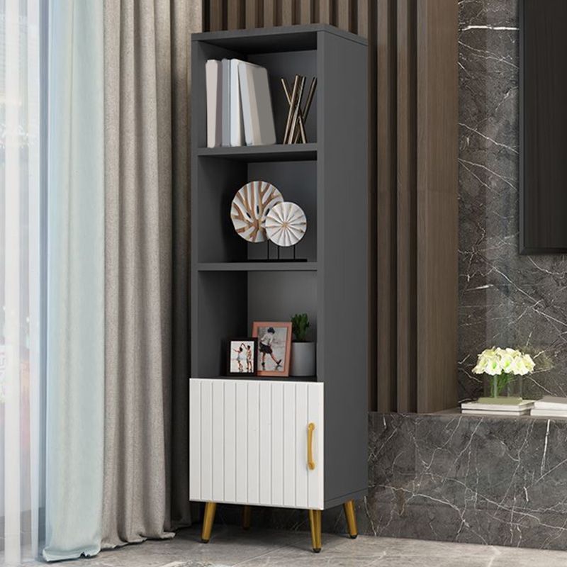 15.7" W Modern Glass Paned Cabinet Shelves Included Side Cabinet with 2 Doors Clearhalo 'Cabinets & Chests' 'cabinets_chests' 'furn' 'furn_cabinets_chests' 'Furniture' 'Living Room Furniture' 1200x1200_324f853b-940f-4269-a861-cb931cef9aff