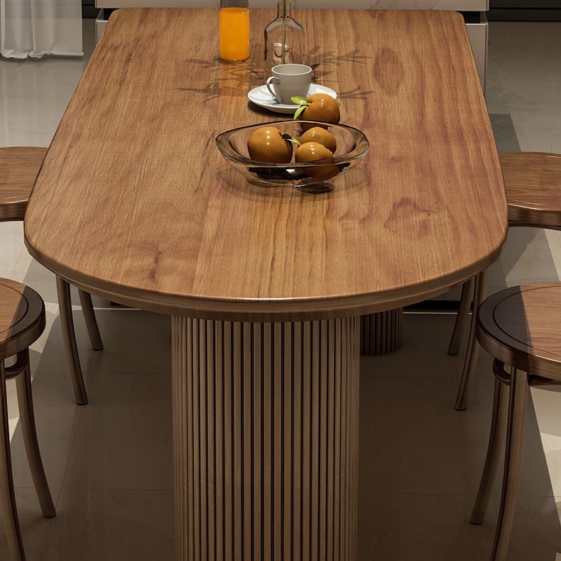 Free Form Solid Wood Dining Table Contemporary Dining Table for Dining Room Clearhalo 'Dining Tables & Seating' 'Dining Tables' 'dining_table' 'furn' 'furn_dining_table' 'Furniture' 'Kitchen & Dining Furniture' 1200x1200_324ff23f-b0cf-4d8d-bc0f-94465f1fce24