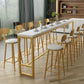Solid Wood Bar Table Gold and Metal Base Bar Table for Kitchen Living Room Clearhalo 'Bar Furniture' 'Bar Tables' 'bar_tables' 'furn' 'furn_bar_tables' 'Furniture' 'Kitchen & Dining Furniture' 1200x1200_325358a9-e13b-49b6-a540-d08faa76d0d8