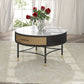 17"H Glam Cocktail Table Storage Round 4 Legs Stone Coffee Table Clearhalo 'Coffee & Accent Tables' 'Coffee Tables' 'coffee_tables' 'furn' 'furn_coffee_tables' 'Furniture' 'Living Room Furniture' 1200x1200_32548a83-7e0c-4b9f-ae72-4a923540349c