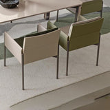 Faux Leather Dining Chair Upholstered Arm Chair with Metal Base Clearhalo 'Dining Chairs' 'Dining Tables & Seating' 'dining_chair' 'furn' 'furn_dining_chair' 'Furniture' 'Kitchen & Dining Furniture' 1200x1200_32557079-d81e-4893-b17c-508207c8c1b2