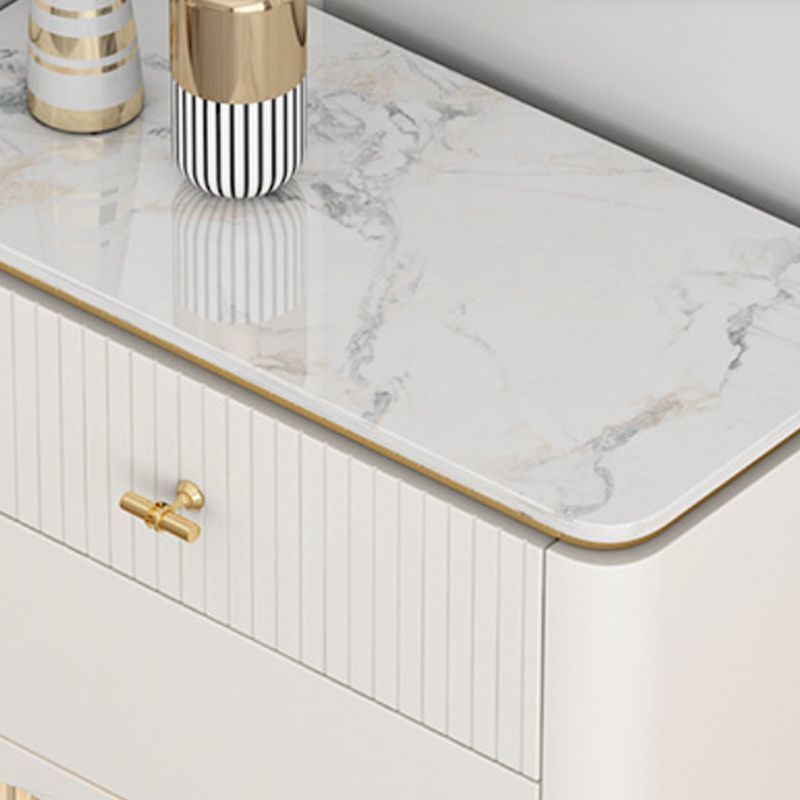 Commode classique de coffre de rangement de Glam de coffre de stockage en pierre de largeur de 11,7 pouces