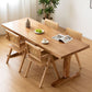 Modern Rectangular Dining Table Solid Wood Dining Table with Double Pedestal Clearhalo 'Dining Tables & Seating' 'Dining Tables' 'dining_table' 'furn' 'furn_dining_table' 'Furniture' 'furniture_dining_table' 'Kitchen & Dining Furniture' 'kitchen' 'kitchen_dining_table' 1200x1200_3257dfae-0715-48b7-bceb-4ecb3f0423ac