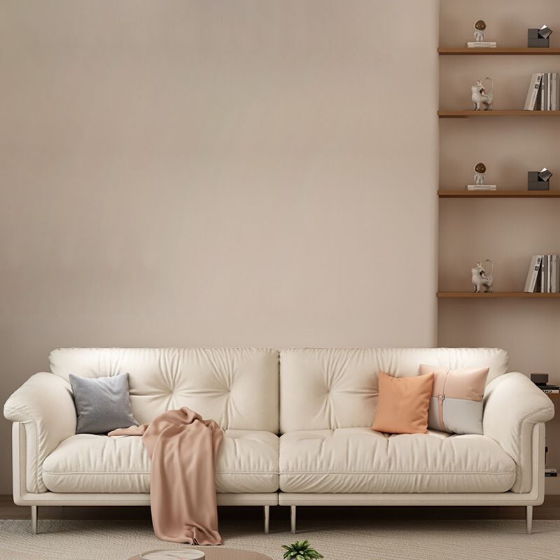 Modernistisches Sofa Kunstleder armloses Sofa mit losen Rücken für Wohnzimmer