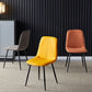 Modern Home Solid Back Side Chair Matte Finish Upholstered Dining Chair Clearhalo ' kitchen&dining_furn' 'Dining Chairs' 'Dining Tables & Seating' 'dining_chair' 'furn' 'furn_dining_chair' 'Furniture' 'furniture_dining_chair' 'Kitchen & Dining Furniture' 'kitchen' 1200x1200_3258df33-0a93-4145-a2e6-d9ddc509acd5