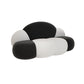 29.53" Wide Polyester Blend Curved Sofa Cloud Shape Armless Sofa
