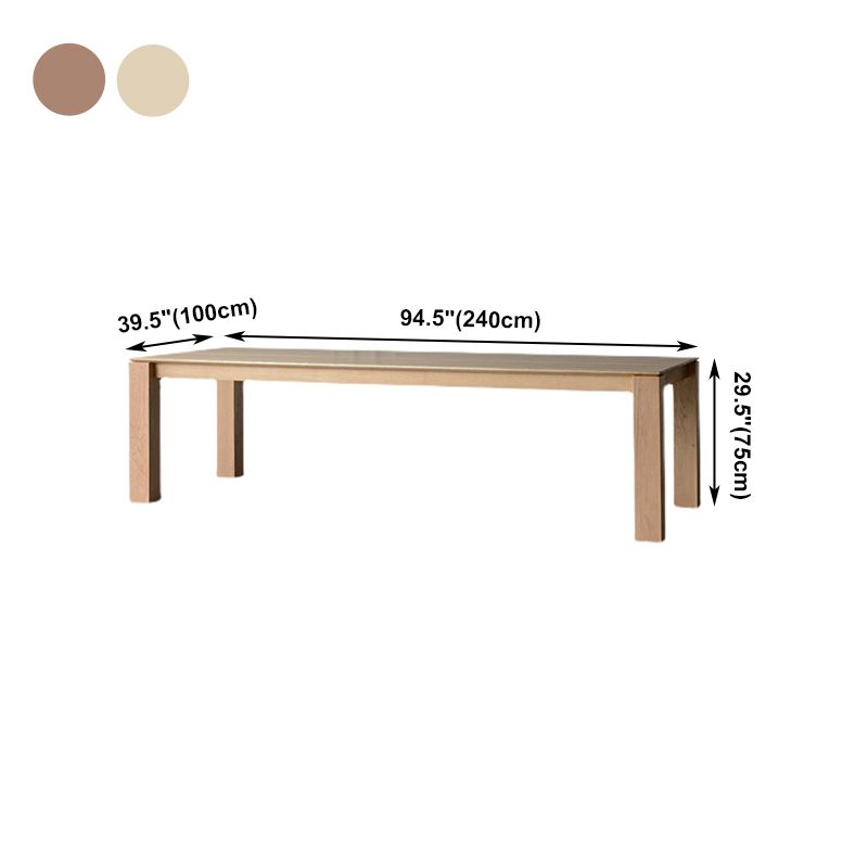 Rectangle Dining Table Modern Solid Wood Fixed Table with 4 Legs Clearhalo ' dining_table' 'Dining Tables & Seating' 'Dining Tables' 'furn' 'furn_dining_table' 'Furniture' 'furniture_dining_table' 'Kitchen & Dining Furniture' 'kitchen&dining_furn' 'kitchen' 'kitchen_dining_table' 1200x1200_325967ef-6f39-452e-b190-8510fea84b43