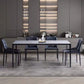 Stone Top Dining Table Modern Dining Table with 4 Metal Legs Clearhalo 'Dining Tables & Seating' 'Dining Tables' 'dining_table' 'Furniture' 'furniture_dining_table' 'Kitchen & Dining Furniture' 'kitchen' 'kitchen_dining_table' 1200x1200_325ebf1b-73d3-4ed6-b7be-0e6e2c285470