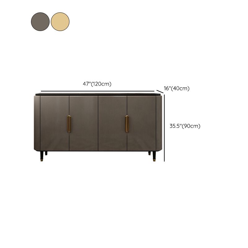 Modern Standard Accent Cabinet Wood Bar Pulls 4 - Doors Cabinet Clearhalo 'Cabinets & Chests' 'cabinets_chests' 'furn' 'furn_cabinets_chests' 'Furniture' 'Living Room Furniture' 1200x1200_326285b0-1e3a-42a8-ba9a-82ca23ec8209