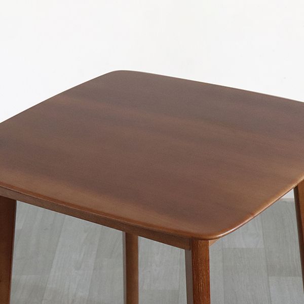 23.5" Rubberwood Solid Wood Dining Table Square 4 Legs Dining Table for Home Use Clearhalo ' dining_table' 'Dining Tables & Seating' 'Dining Tables' 'furn' 'furn_dining_table' 'Furniture' 'furniture_dining_table' 'Kitchen & Dining Furniture' 'kitchen&dining_furn' 'kitchen' 'kitchen_dining_table' 1200x1200_32633750-5820-4305-94c2-936a666ef2b9