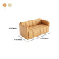 Moderner Kunstleder-Sofa 2-Sitzer-Kissen-Back-Liebesseat