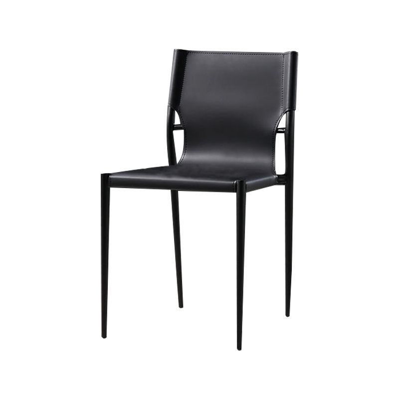 Modern Style Chair Dining Armless Chairs with Metal Legs for Kitchen Clearhalo ' kitchen&dining_furn' 'Dining Chairs' 'Dining Tables & Seating' 'dining_chair' 'furn' 'furn_dining_chair' 'Furniture' 'furniture_dining_chair' 'Kitchen & Dining Furniture' 'kitchen' 1200x1200_3264805e-14fb-4a9a-9ecc-da8b7e693759