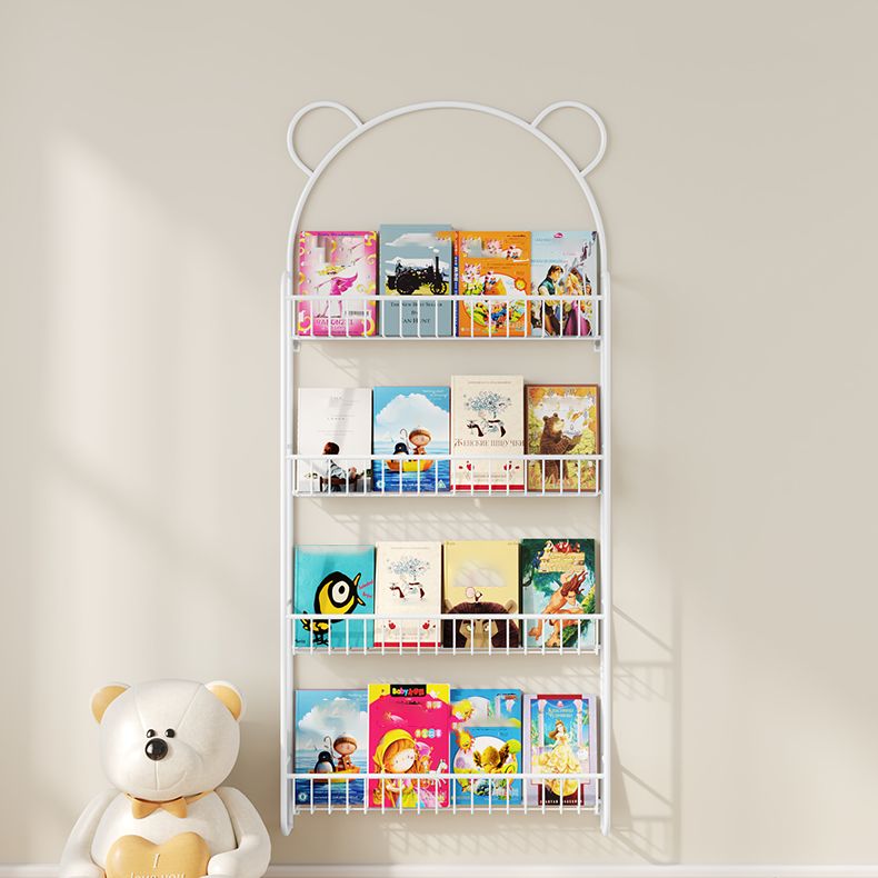 Scandinavian Wall Mounted Bookshelf Iron Vertical Bookcase for Home Clearhalo 'Bookcases' 'furn' 'furn_bookcases' 'Furniture' 'furniture_bookcases' 'Office Furniture' 1200x1200_326504a9-813a-4229-87e9-50846629e2ab