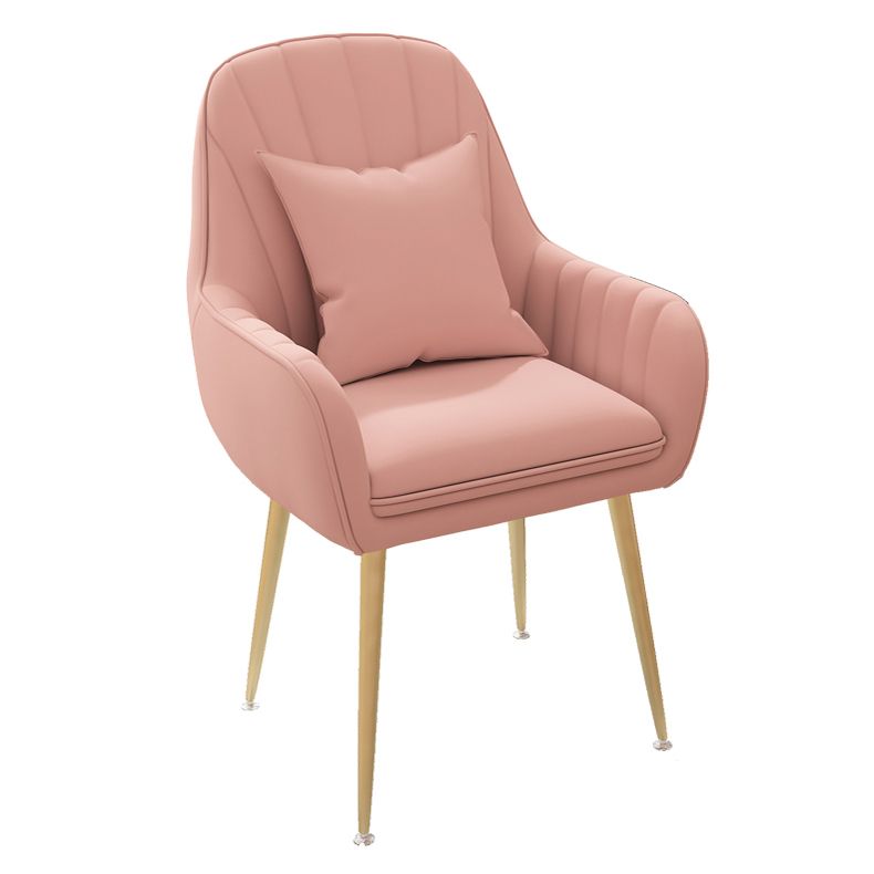 Metal Contemporary Home Side Chair Parsons Chair 18'' Wide Chair for Kitchen Clearhalo ' kitchen&dining_furn' 'Dining Chairs' 'Dining Tables & Seating' 'dining_chair' 'Furniture' 'furniture_dining_chair' 'Kitchen & Dining Furniture' 'kitchen' 1200x1200_3265434b-60d2-4b8f-b039-04d7721f2aab